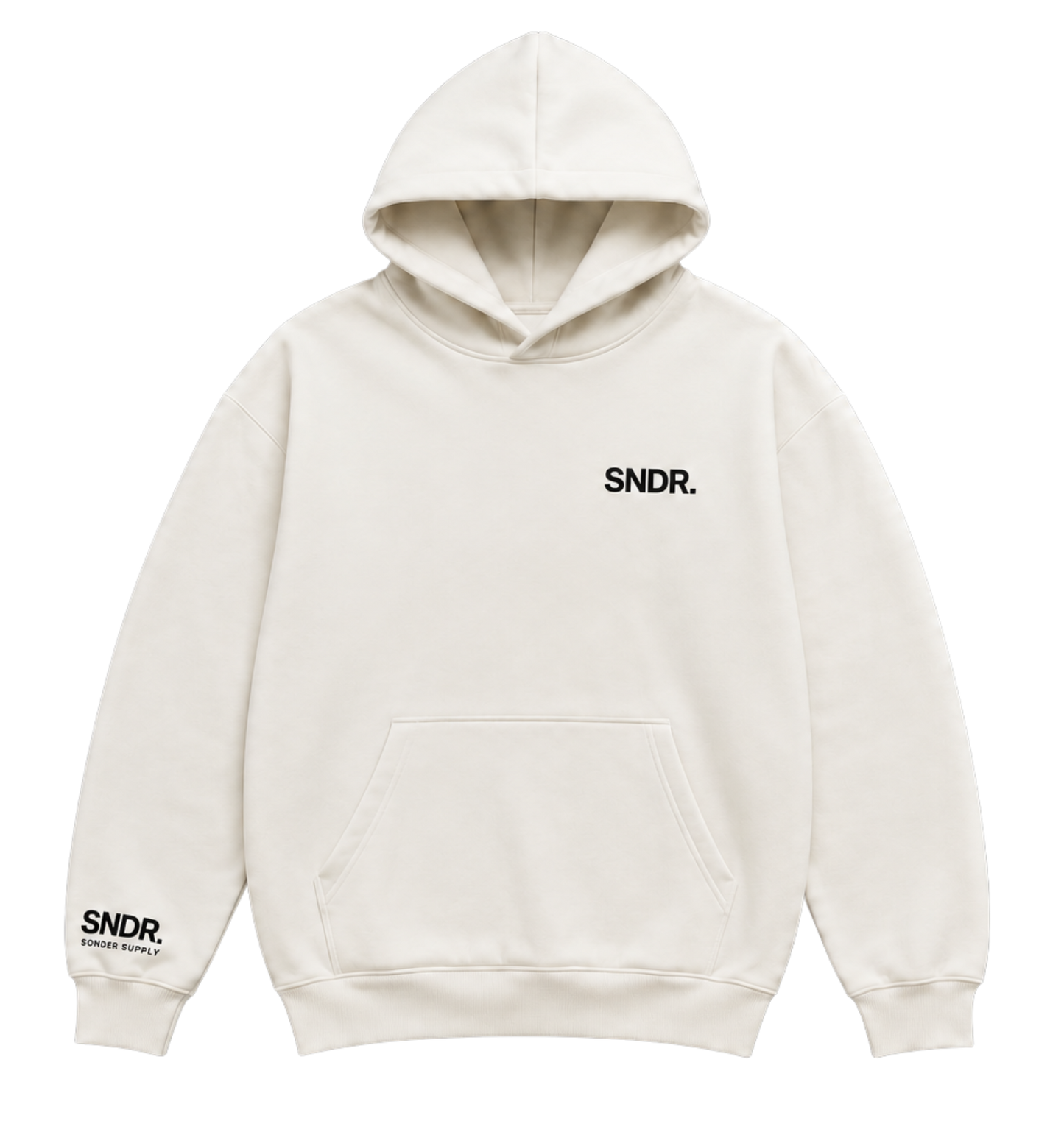 SNDR Signature Heavyweight Hoodie (White)