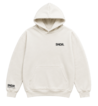 SNDR Signature Heavyweight Hoodie (White)