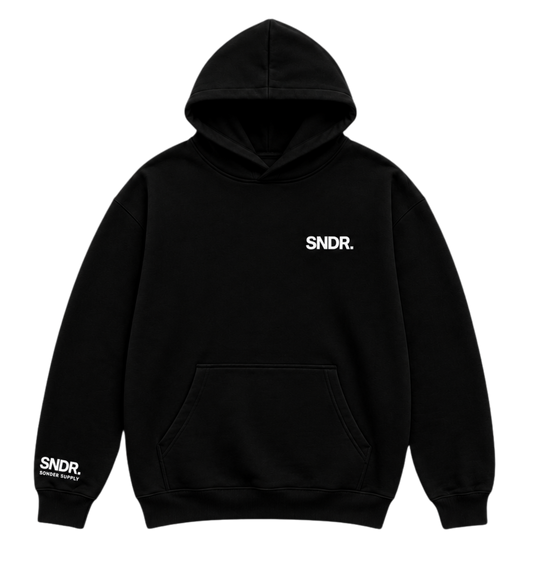 SNDR Signature Heavyweight Hoodie (Black)